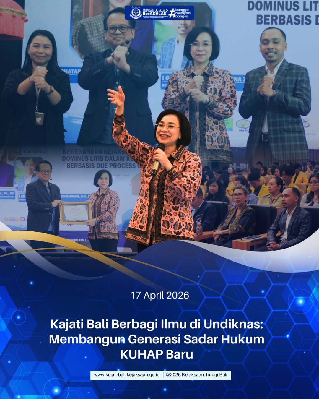 Kajati Bali Berbagi Ilmu di Undiknas: Membangun Generasi Sadar Hukum KUHAP Baru