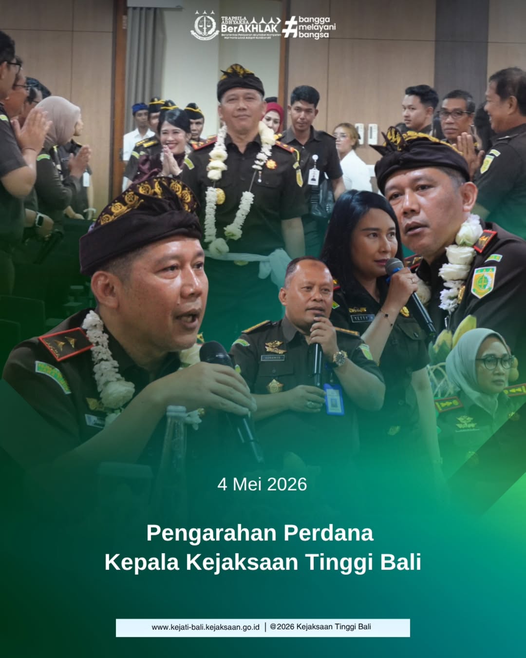 Pengarahan Perdana Kepala Kejaksaan Tinggi Bali