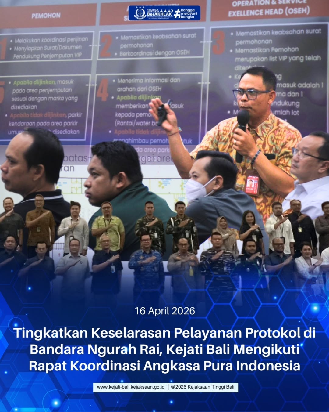 Tingkatkan Keselarasan Pelayanan Protokol di Bandara Ngurah Rai, Kejati Bali Mengikuti Rapat Koordinasi Angkasa Pura Indonesia